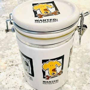 Dog treat canister